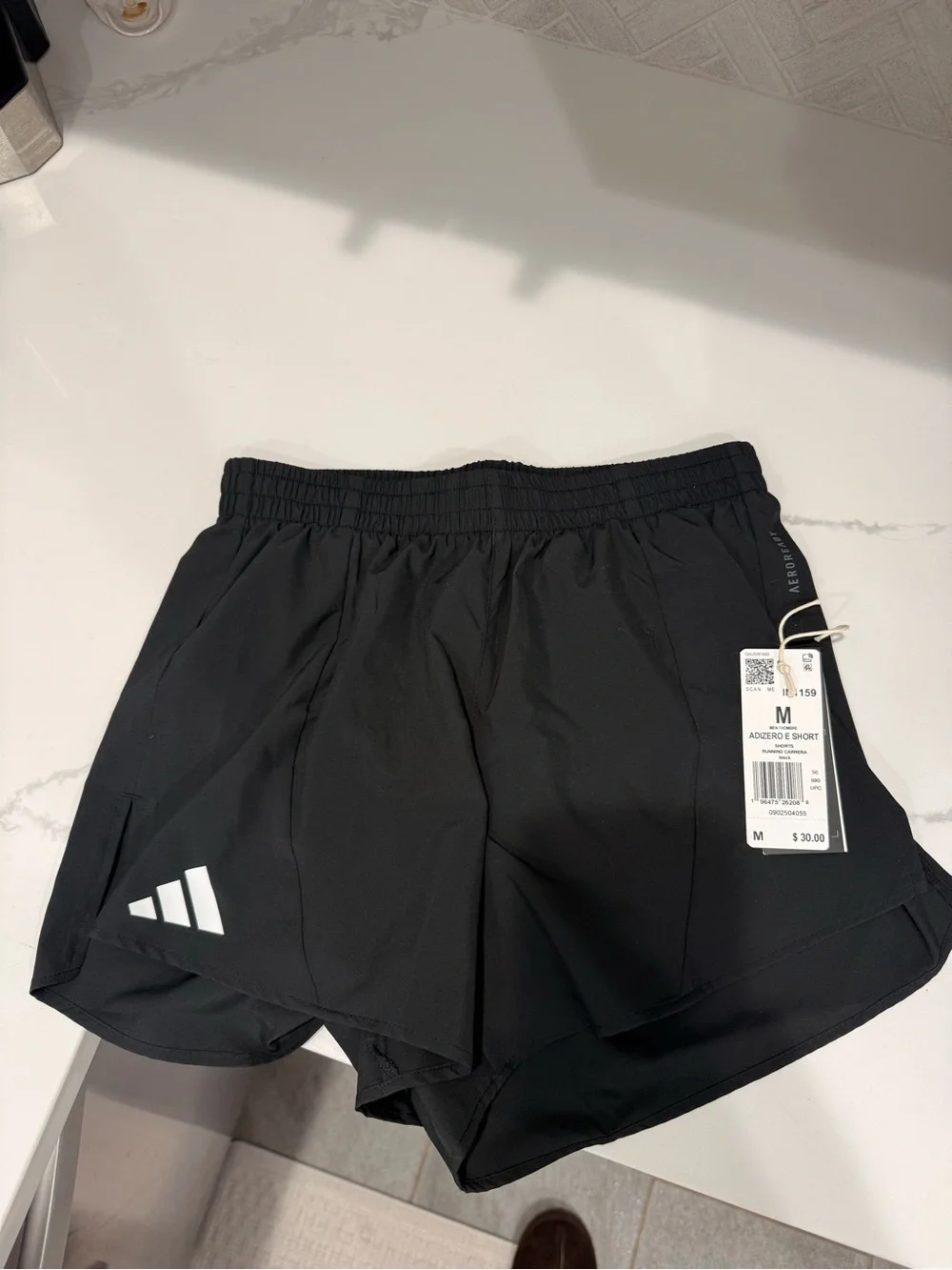 Adidas Men’s Black Adizero Running Shorts